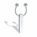 Screw Mechanism Horseshoe Key Holder W/ Rectangle Pillar Hang Tag